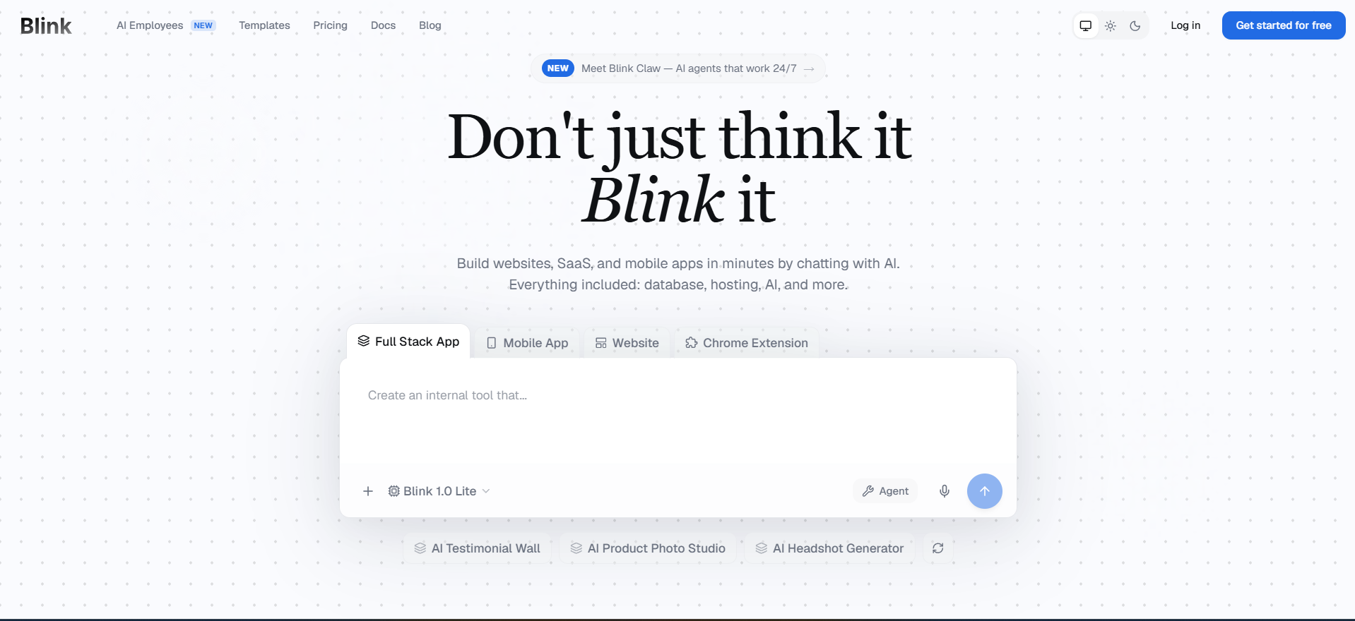 Blink screenshot