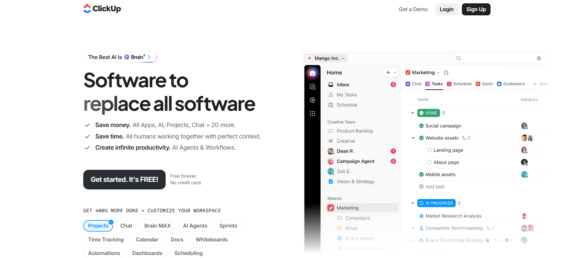 ClickUp screenshot