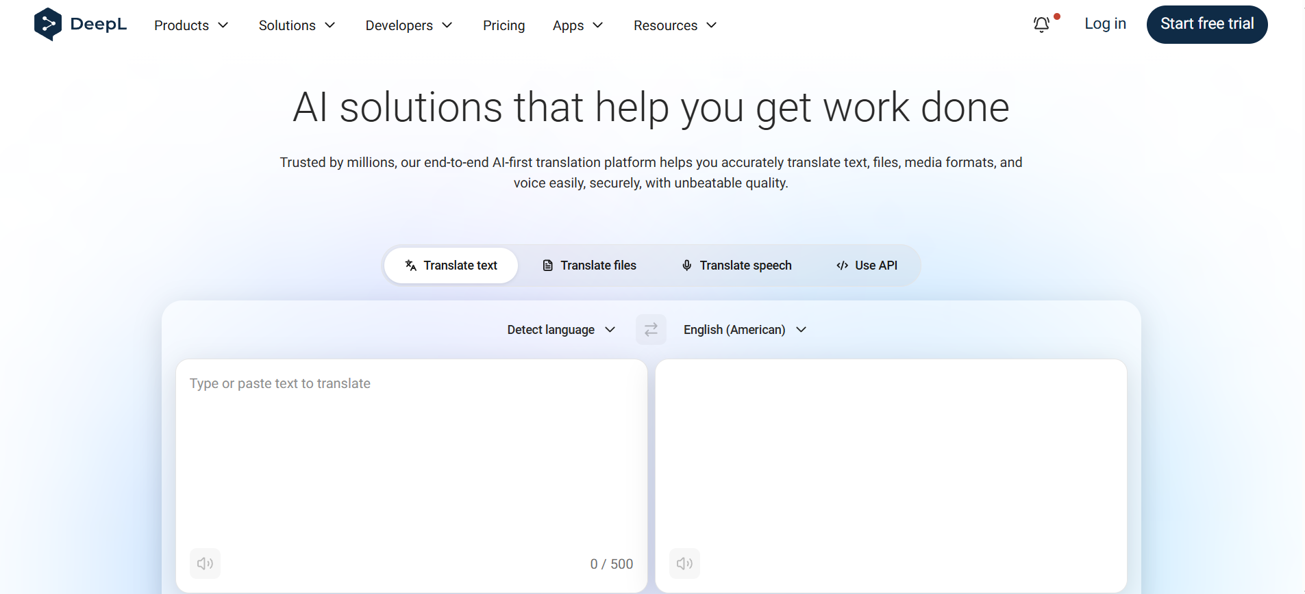 DeepL Write interface